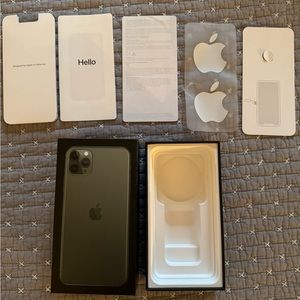Apple iPhone 11 Pro Max 256GB empty box, for the green color phone.